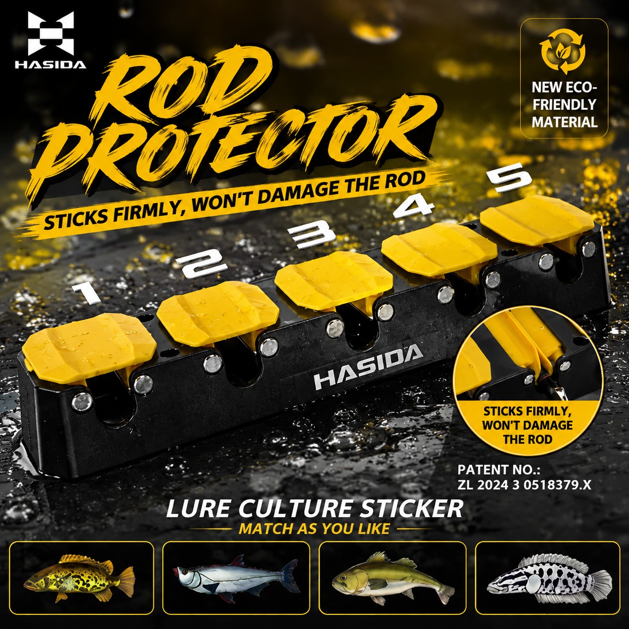 HASIDA Wall Mounted Fishing Ro - Spinning Reel recension och pris