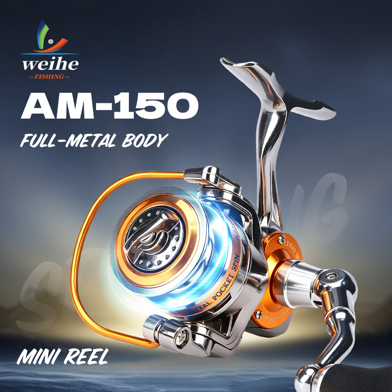 WEIHE 150# Mini Metal Spinning - Ice Fishing Reel recension och pris